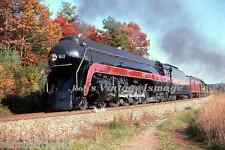 Norfolk and Western Photo Bullet Streamliner Steam  611 Art Deco N&W Train   picture