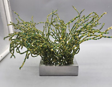 Michael Aram Beaded Grass Folage Tealight Candle Holder Metal Base picture
