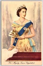 queen elizabeth ii rafael tucks and sons vintage unposted postcard  picture