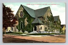 Rochester NY-New York, Park Ave Baptist Church, c1908 Vintage Postcard picture