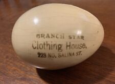 Branch Star Clothing House Advertising Wooden Egg With A Pop Up Chicken picture