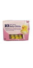 Easter Baby Chicks String Lights 10 Indoor Yellow White Spring Holiday Decor 9ft picture