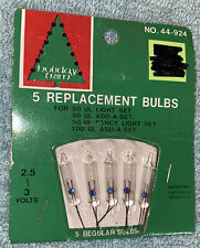 Vintage Christmas Holiday Trim Mini Clear Replacement Lights picture