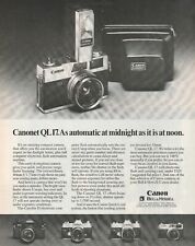1971 Canon Bell & Howell Camera Canonet QL17 Automatic Midnight as Noon Print Ad picture
