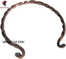 Copper Torc Traditional Celtic Torq Torque Necklace, Medium Medieval Viking Iron picture