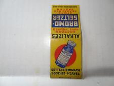 Emerson's Bromo-Seltzer Stops Headaches Faster Matchbook picture