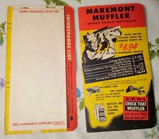 (2) Maremont Muffler Handy Pocket Notebook - 1953 picture