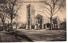 Vintage Postcard NJ Summit Central Presbyerian Church Street View c1945 -146 picture