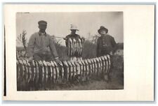 c1910's Fishermen Fishing Catch Lake Scene RPPC Photo Unposted Antique Postcard picture