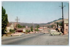 c1960's On The Redwood Highway, High Terraced Bluff, Graberville CA Postcard picture
