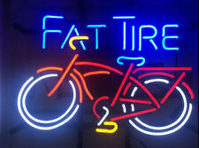 Custom Handmade Made Fat Tire Bike Lamp Neon Light Sign Beer Cave Gift 24