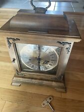 Vintage Hamilton Wheatland Wind Desk Mantel Clock w/Key Collectible USA picture