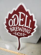 Odell Brewing Company Tin Sign Leaf ALE Man Cave College Dorm picture