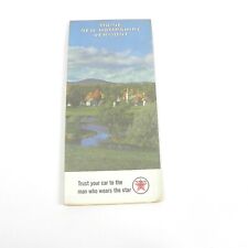 VINTAGE 1965 TEXACO OIL COMPANY MAP OF MAINE NEW HAMPSHIRE VERMONT TOURING GUIDE picture