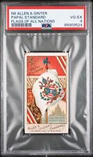 1887 N9 Allen & Ginter Flags Of Nations PAPAL STANDARD PSA 4 VG-EX Non-Flared A picture