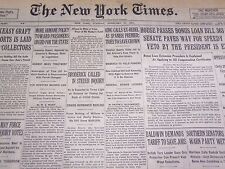 1931 FEBRUARY 17 NEW YORK TIMES - ALFONSO TRIES TO SAVE CROWN - NT 3941 picture