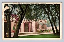 Hollywood CA-California, Home of Betty Compson, Antique Vintage Postcard picture