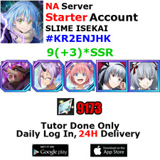[NA][INST] Slime ISEKAI Starter Account 9(+3)SSR 9170+Crystals #KR2E picture