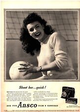 1947 Ansco Film & Cameras Vintage Original Magazine Print Ad picture