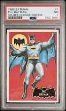 1966 The Batman PSA 7 Black Bat #1 Card 1989 Deluxe Reissue Wayne Joker Robin picture