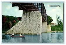 c1910 Cheshire Bridge Charlestown New Hampshire NH Unposted Antique Postcard picture