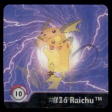 Artbox Pokemon Action Flipz Series One (1999) #25 Pikachu / #26 Raichu No. 10 picture