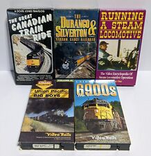 Lot of 5 Railroad/Train VHS Tapes - Steam, Durango, Canadian, Union Pacific picture