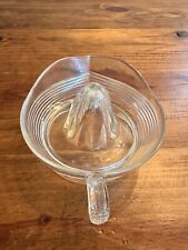 VINTAGE CLEAR GLASS Fruit Reamer 1940s MCM picture