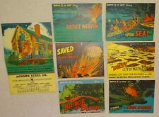 WWII 1944-1945 Achorn Steel RIPLEY BELIVE IT OR NOT Calendar Folders (7) picture
