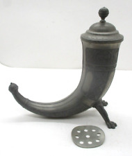 Aksel Holmsen Pewter Viking Drinking Horn Made in Norway picture