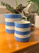 Classic Antique British Cornishware Blue and White Striped 4 Pieces picture