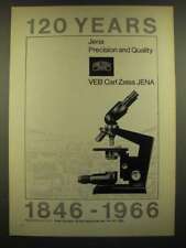 1966 Carl Zeiss Microscope Ad - 120 Years picture