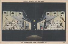 Postcard Welch's Souvenir + Gift Shop Lebanon PA  picture