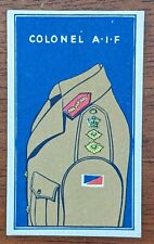 1930 Sweetacres Card Australian Fighting Force Badges #22 Colonel AIF picture