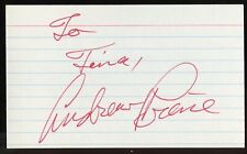 Andrew Prine signed autograph auto 3x5 index card Actor The Fugitive R391 picture