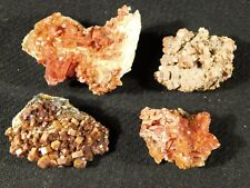 Big Lot of FOUR ORANGE Vanadinite Crystal Clusters Morocco 149gr picture