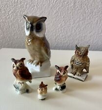 Lot of Owl Figurines Vintage  picture