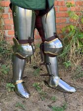 Medieval Combat Leg Armor Set SCA LARP Steel Leg Protection Knight Armor picture