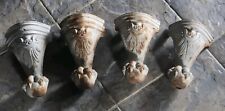 Antique Set Of 4 Cast Iron Victorian Clawfoot Bath Tub Feet Pat July 6, 1886 picture