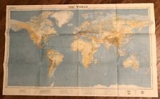 1937 Map – Nelson Doubleday Inc. “Around the World Program” Map, Good Condition picture