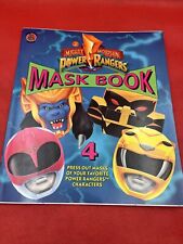 Vintage Mighty Morphin Power Rangers Mask Book With Stories Puzzles Saban 1994 picture