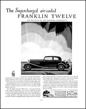 1932 Franklin Twelve Automobile Car Air-Cooled Syracuse vintage art print ad L13 picture