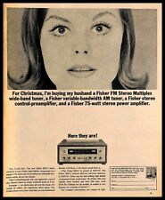 1963 Fisher Electronics Vintage PRINT AD Audio Equipment Stereo Gift picture