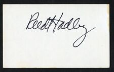 Reed Hadley d1974 signed autograph Vintage 3x5 Hollywood: Actor Kansas Pacific picture