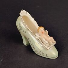 Vintage Pioneer Mdse Co NY Porcelain Shoe Figurine Cherub Angel Japan picture