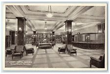 c1940 Lobby Hotel Deming Interior Terre Haute Indiana Vintage Antique Postcard picture