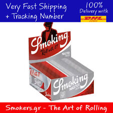 50x Smoking Master King Size Slim Rolling Paper Silver - FULL BOX picture