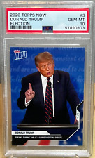 DONALD TRUMP 2020 TOPPS NOW PSA 10 ELECTION 1st DEBATE PRESIDENT CARD 3 MAGA QTY picture