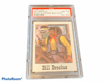 Tombstone Cowboy Western Good Guys Bad Card 1966 Leaf PSA 8 Curly Bill Brocius picture