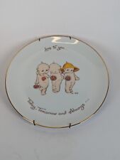 1973 Kewpie Doll Plate Love to you Today, Tomorrow, and Always w Og Brass Spring picture